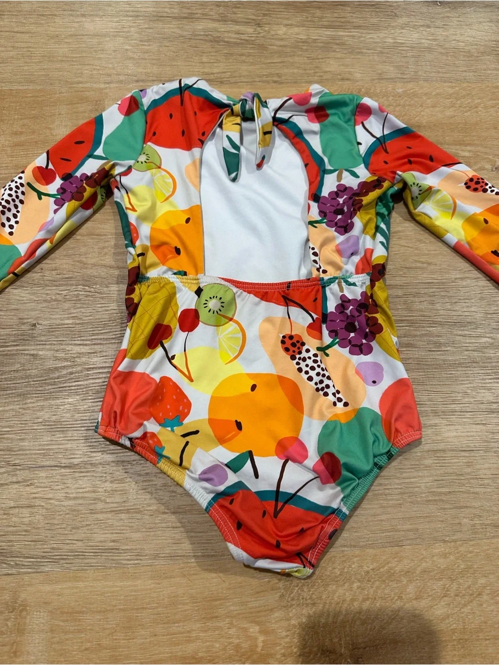 Pepita & Me Long-Sleeve Fruit Print Swimsuit size  6